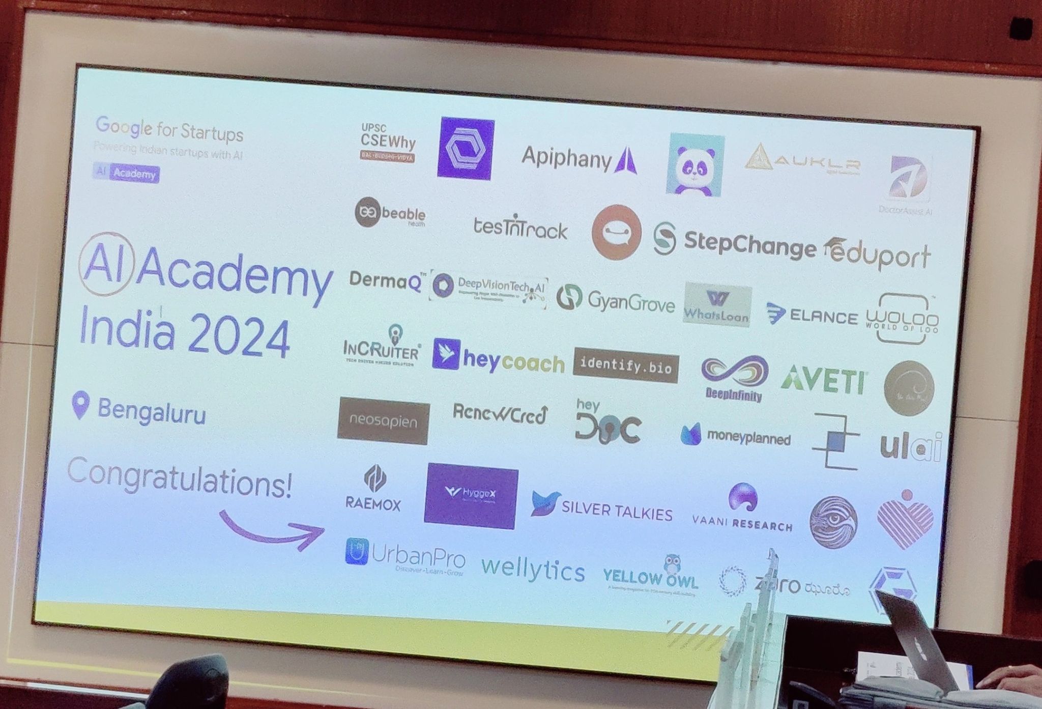 2. Google AI Academy at IIMB, Bengaluru